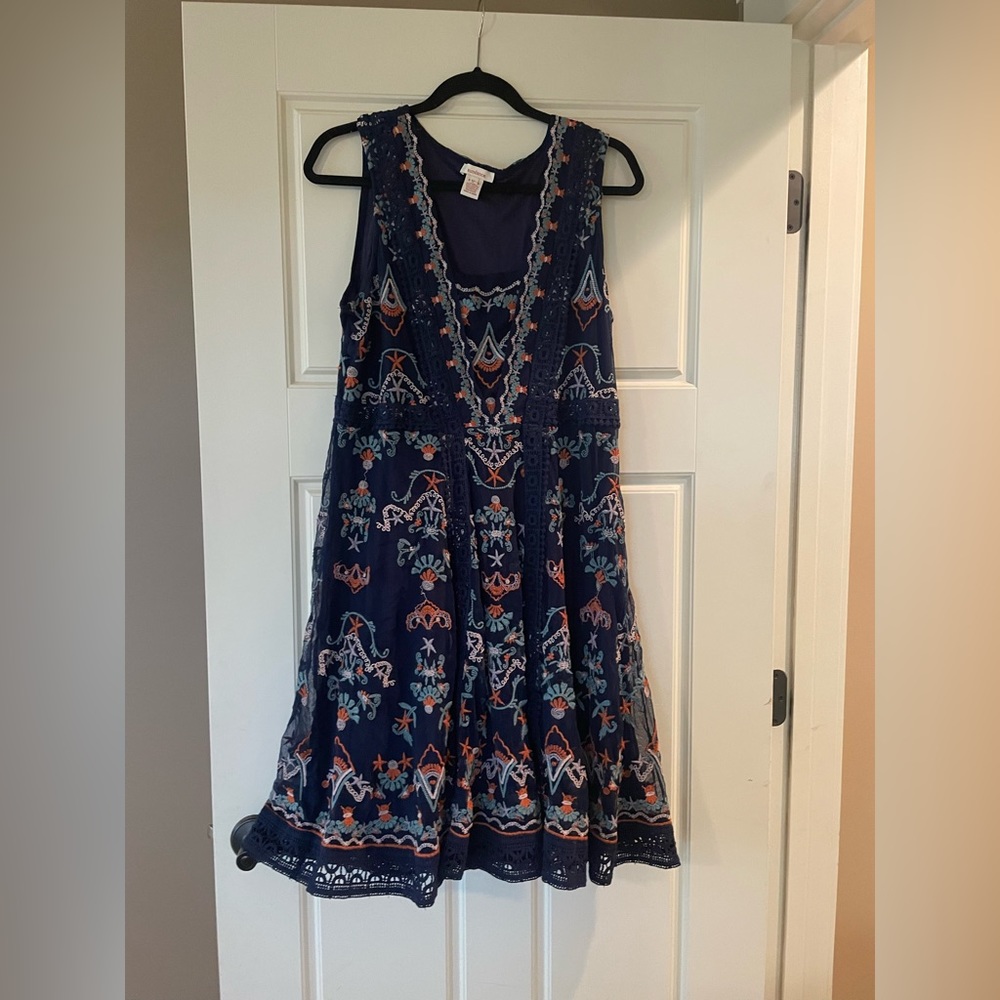 Sundance embroidered dress, size 12, worn once